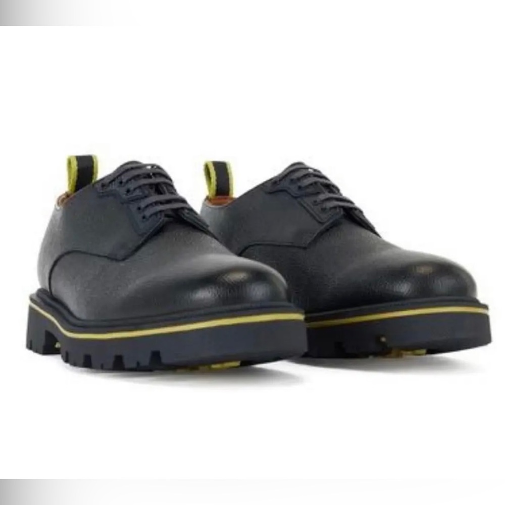 Hugo Boss Rubber-Trimmed Derby Shoes View 4